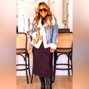 Celebrity Pink Women's Faux Sherpa Jacket, Size M